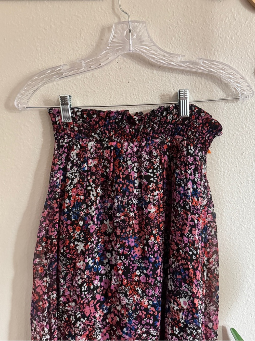 Maje Jehane Floral Silk Maxi Skirt 40 - Picture 2 of 10